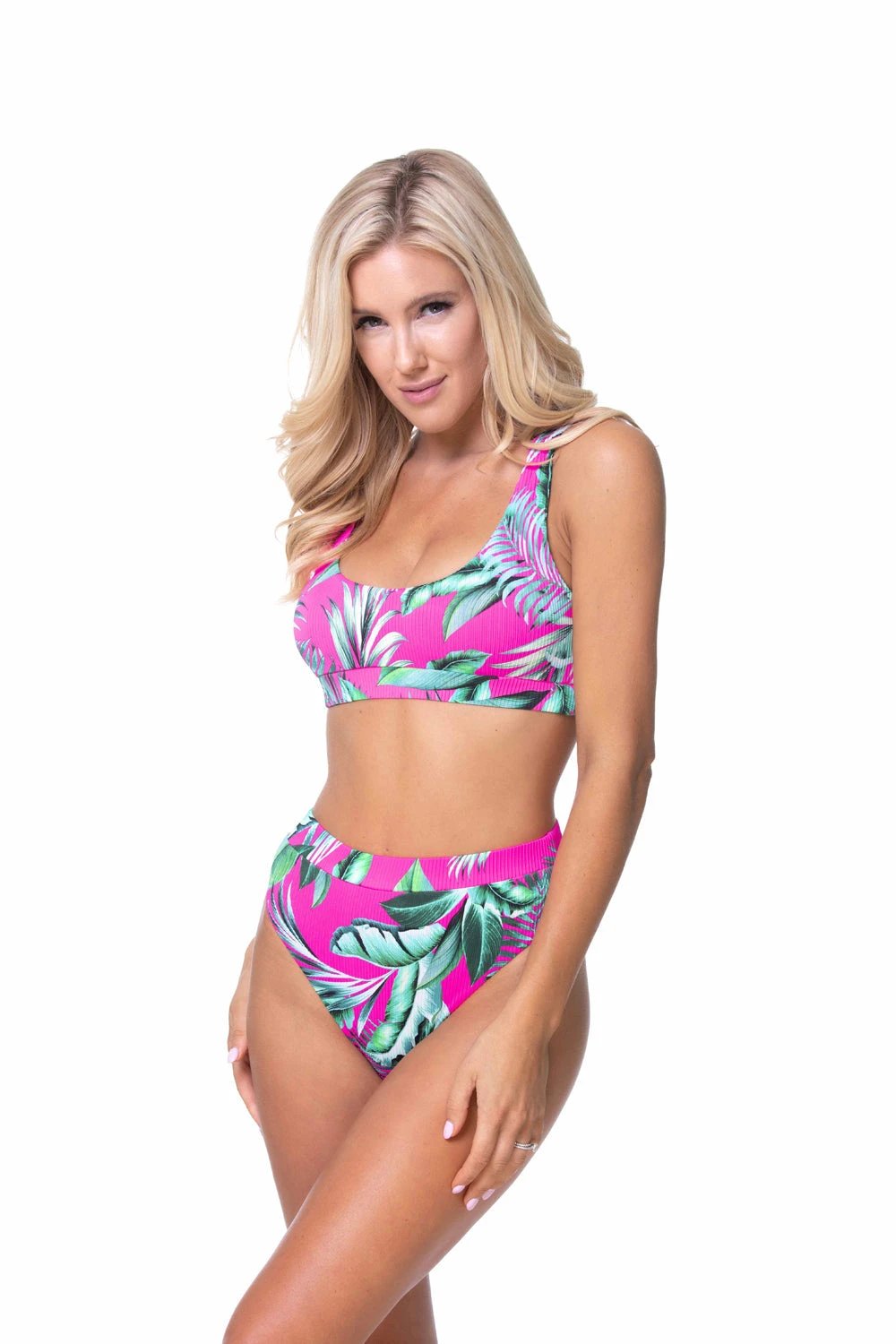 RIBBED ELASTIC BAND BIKINI SET by Beach Joy Bikini