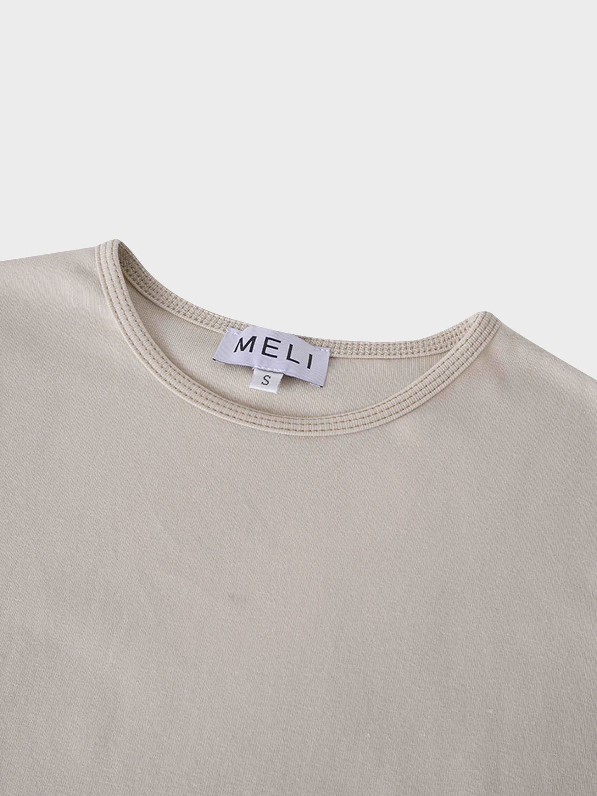 Basic T-Shirt Slip Dress-Tan by MELI