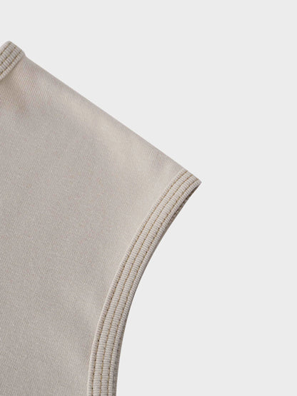 Basic T-Shirt Slip Dress-Tan by MELI