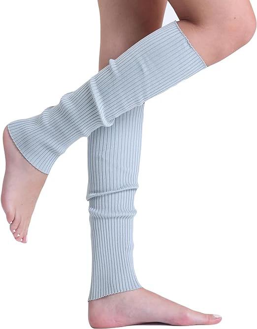 1 Pair Women's Knitted Leg Warmers for Cold Weather 21 Inches Long by AWS/American Made