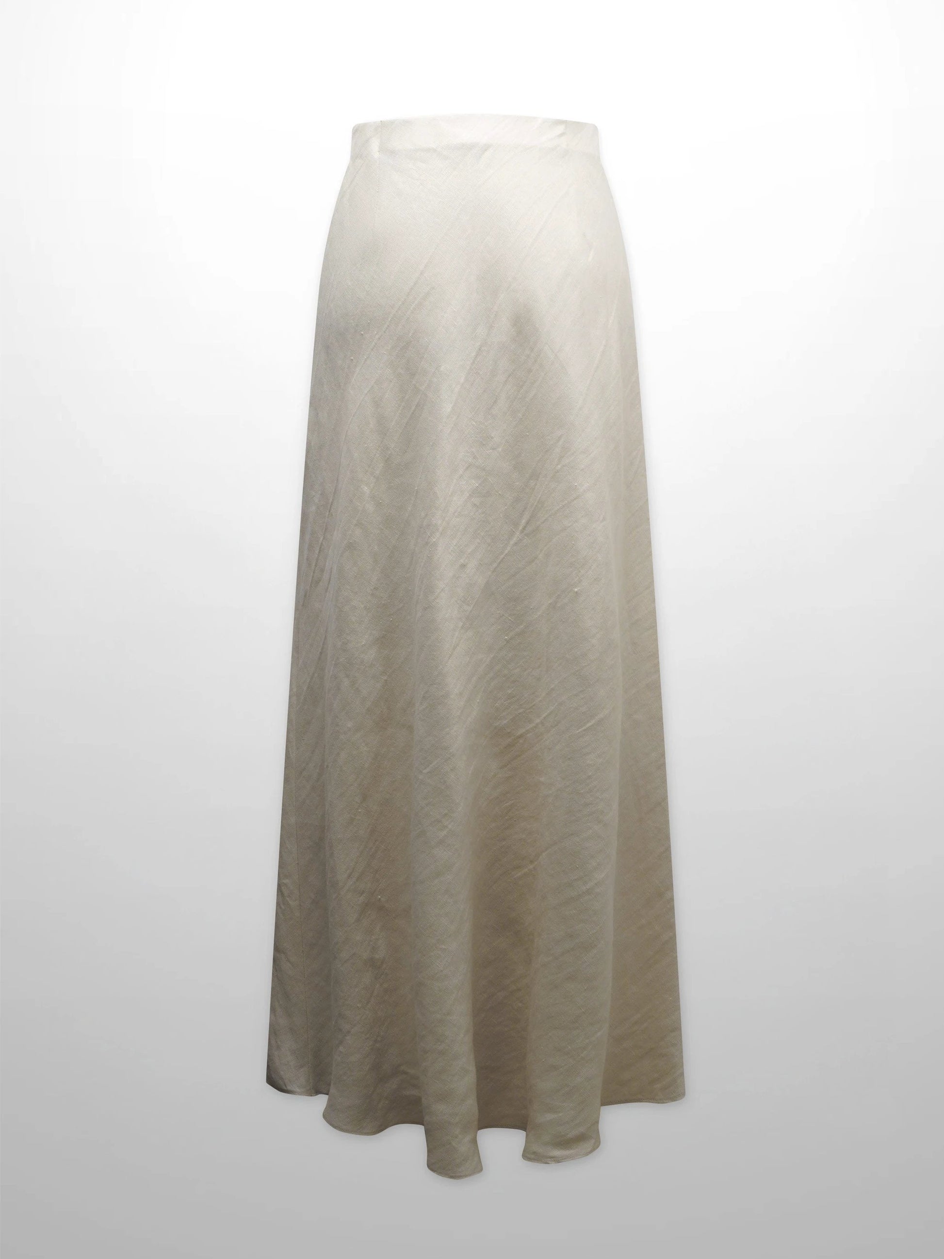 Linen Slip Skirt-Ecru by Hailey
