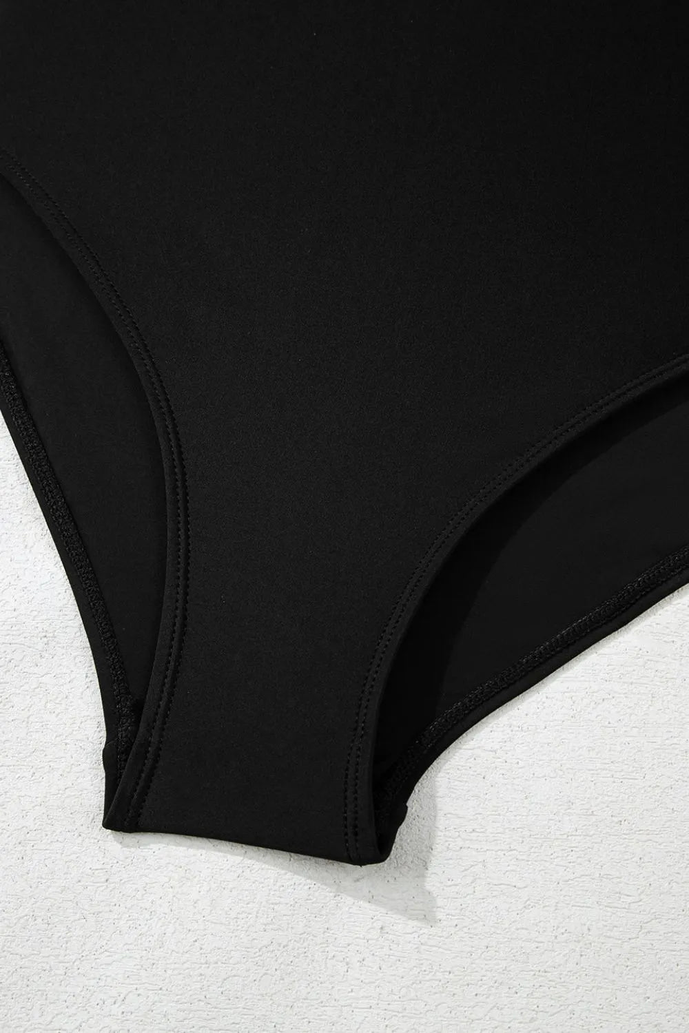 Side Tied Waist Square Neck Adjustable Straps A-line One Piece Swim Dress by Trendsi