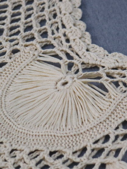 Crochet Fringe Beach Cover Up by Trendsi