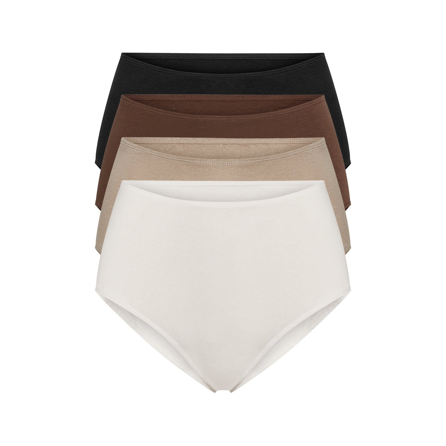Essentials High-Rise Brief 4-Pack - Breathable Comfort with Hemp and Organic Cotton