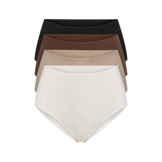 Essentials High-Rise Brief 4-Pack - Breathable Comfort with Hemp and Organic Cotton
