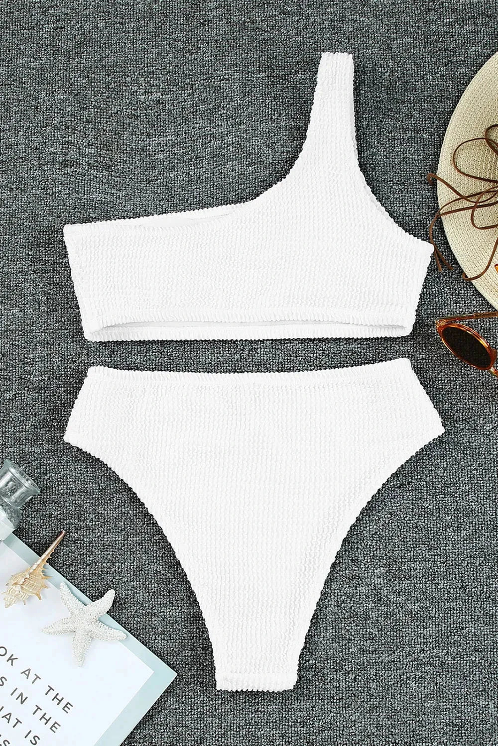 Single Shoulder Bikini Set by Trendsi