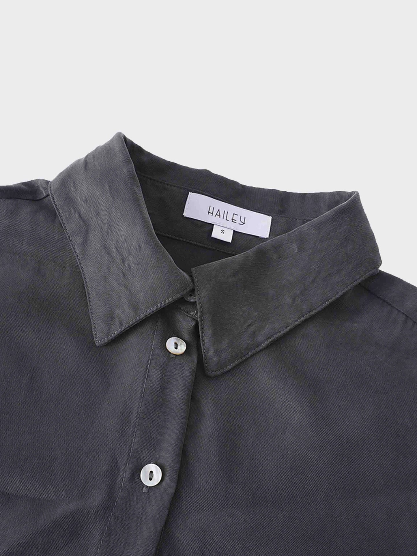 Cupro Blouse-Grey by Hailey
