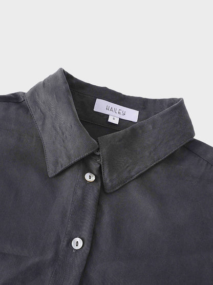Cupro Blouse-Grey by Hailey