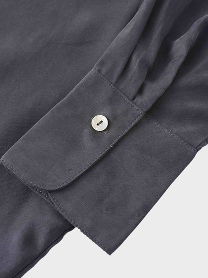 Cupro Blouse-Grey by Hailey