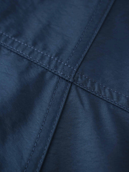 Taffeta Yoke Skirt-Navy by MIRAGE