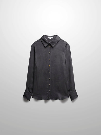 Cupro Blouse-Grey by Hailey