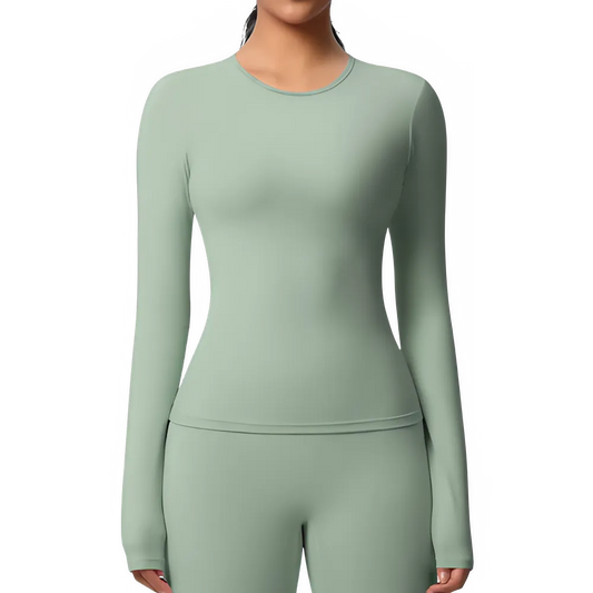 Breathable Long Sleeve Fitness Top for Women