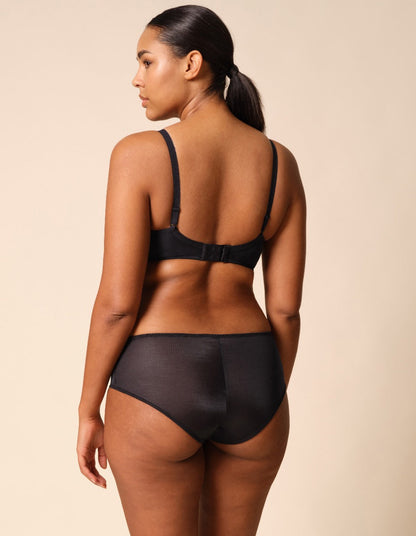 Gossard Glossies Black Sheer Shorts Panty
