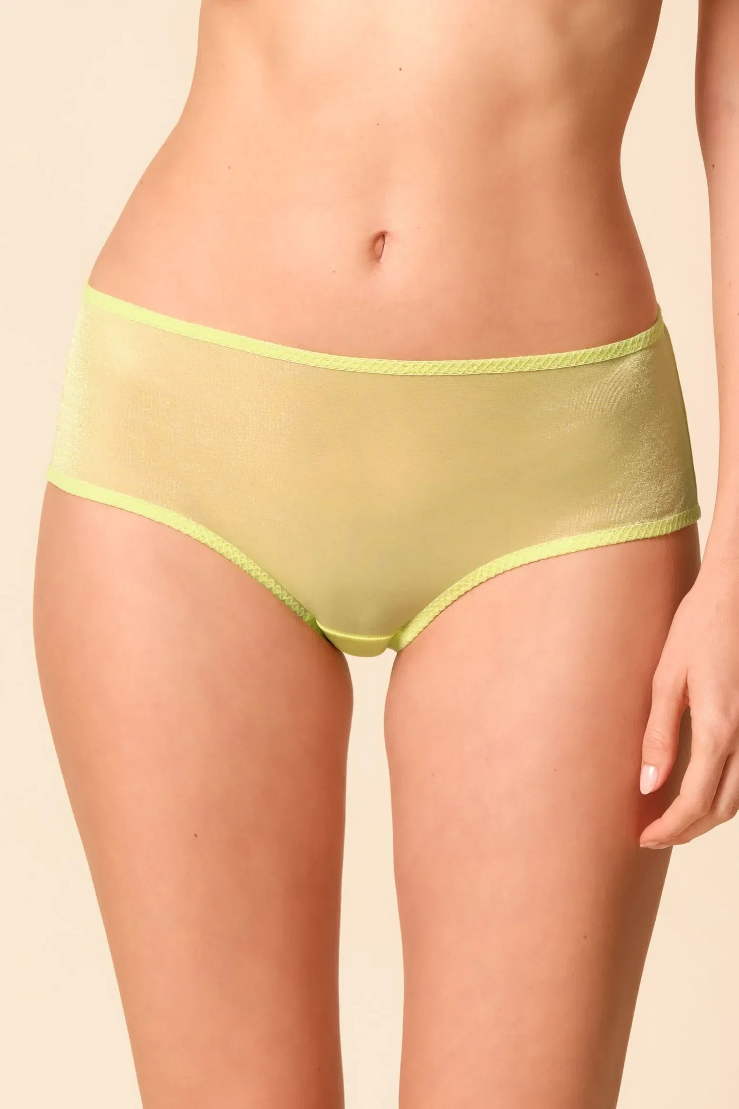 Gossard Glossies Sunny Lime Sheer Shorts