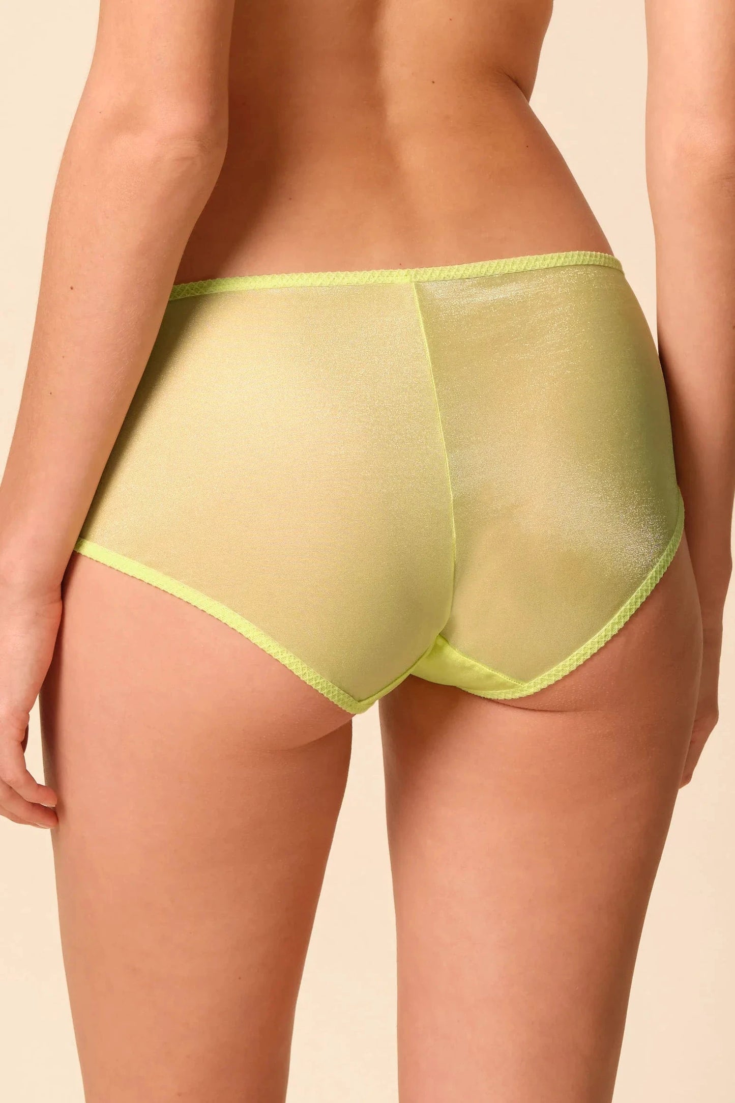 Gossard Glossies Sunny Lime Sheer Shorts by Gossard Lingerie
