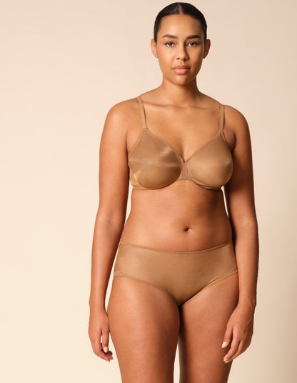 Gossard Glossies Bronze Sheer See Through Shorts Panty