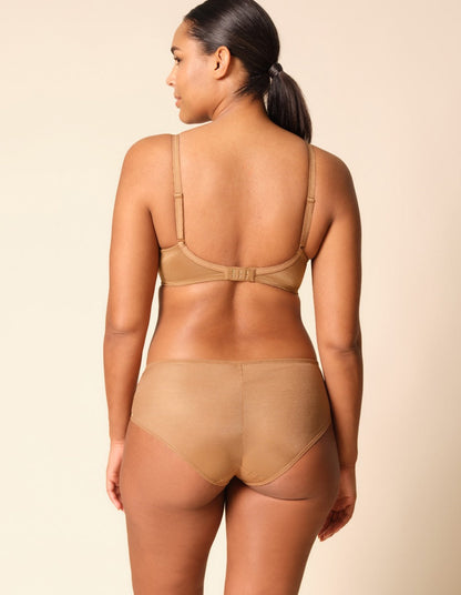 Gossard Glossies Bronze Sheer See Through Shorts Panty