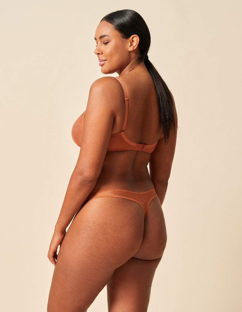 Gossard Glossies Sunkissed Sheer Thong Panties