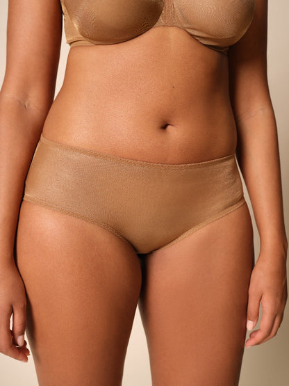 Gossard Glossies Bronze Sheer See Through Shorts Panty