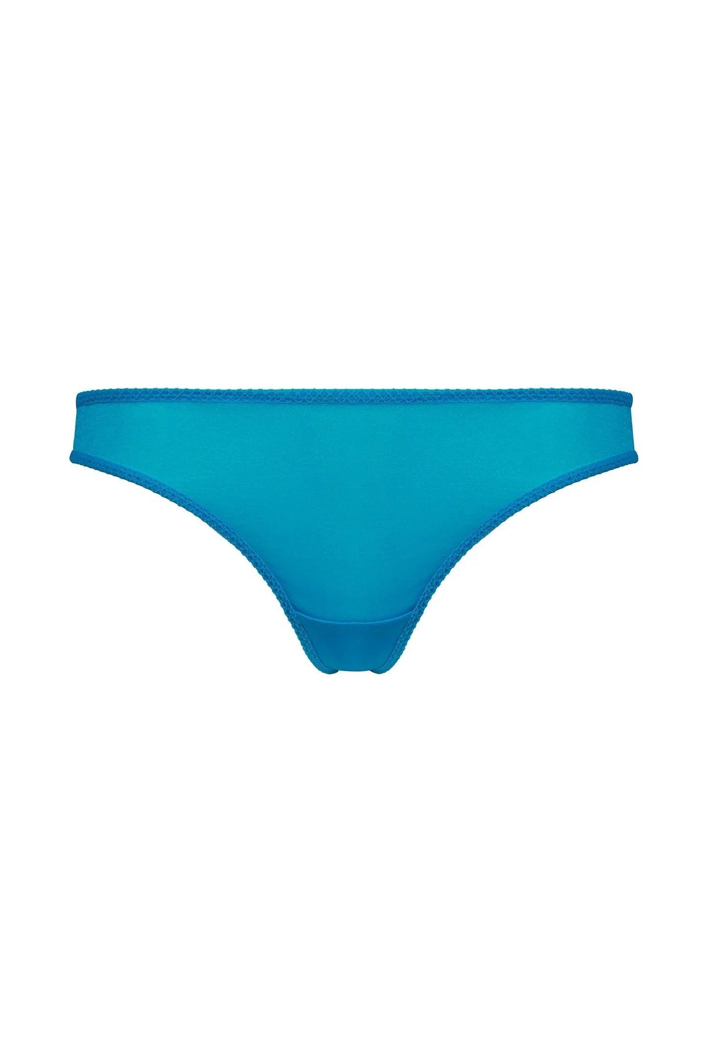 Gossard Glossies Atomic Blue Sheer Thong