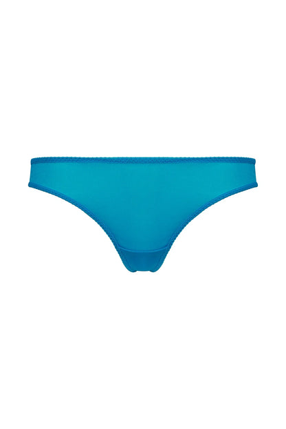 Gossard Glossies Atomic Blue Sheer Thong
