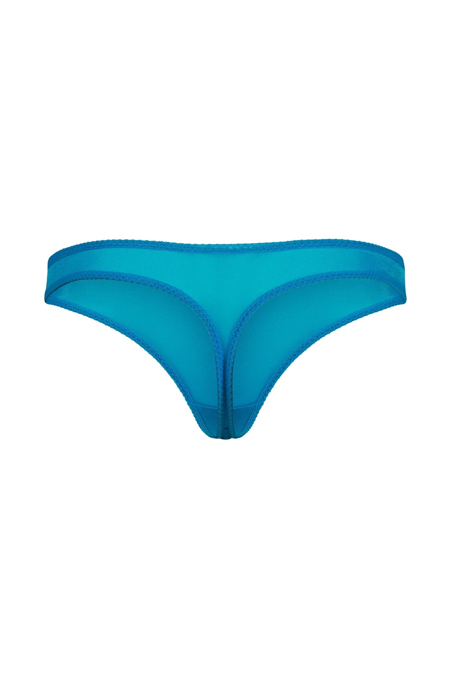 Gossard Glossies Atomic Blue Sheer Thong