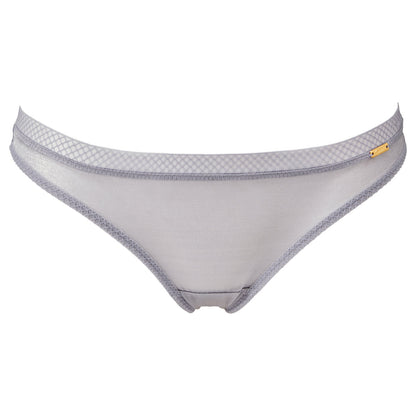 Gossard Glossies Silver Sheer See Through Thong Panty
