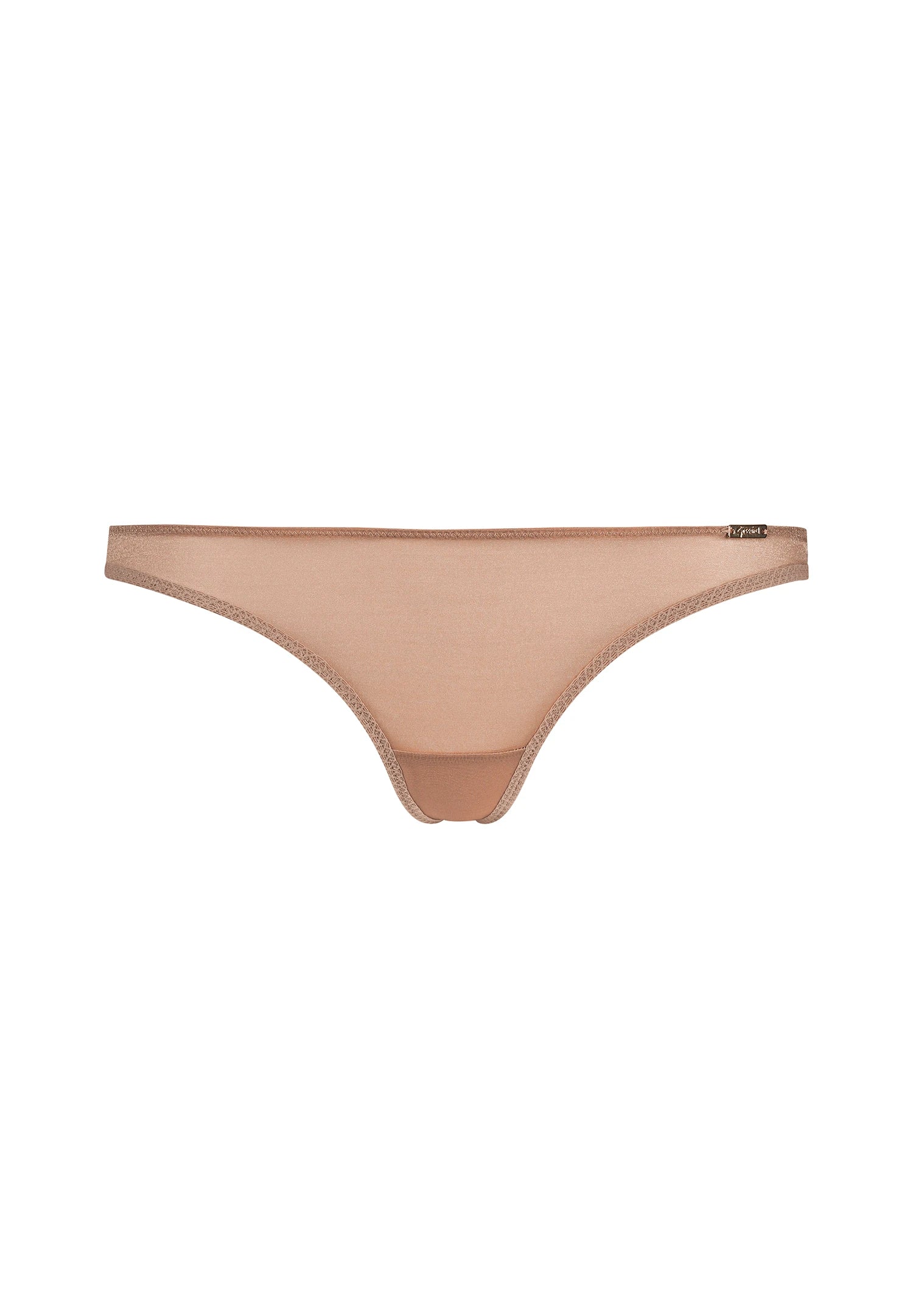 Gossard Glossies Nude Sheer See Through Thong Panty-3