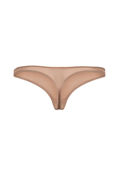 Gossard Glossies Nude Sheer See Through Thong Panty-4