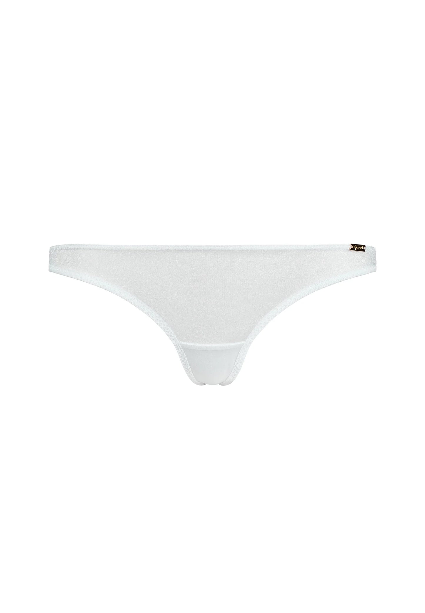 Gossard Glossies White Sheer See Through Thong Panty