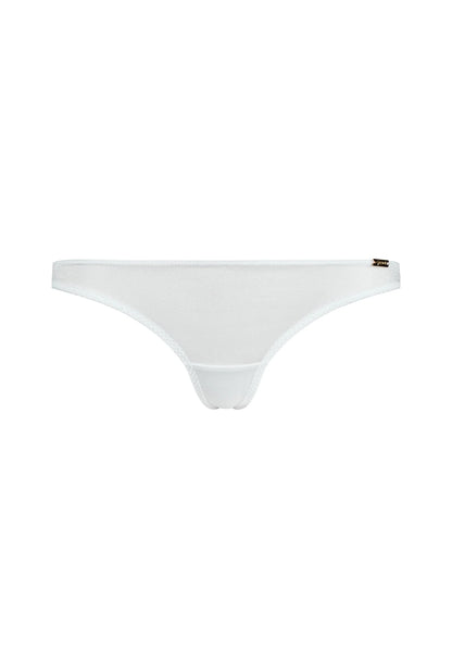 Gossard Glossies White Sheer See Through Thong Panty