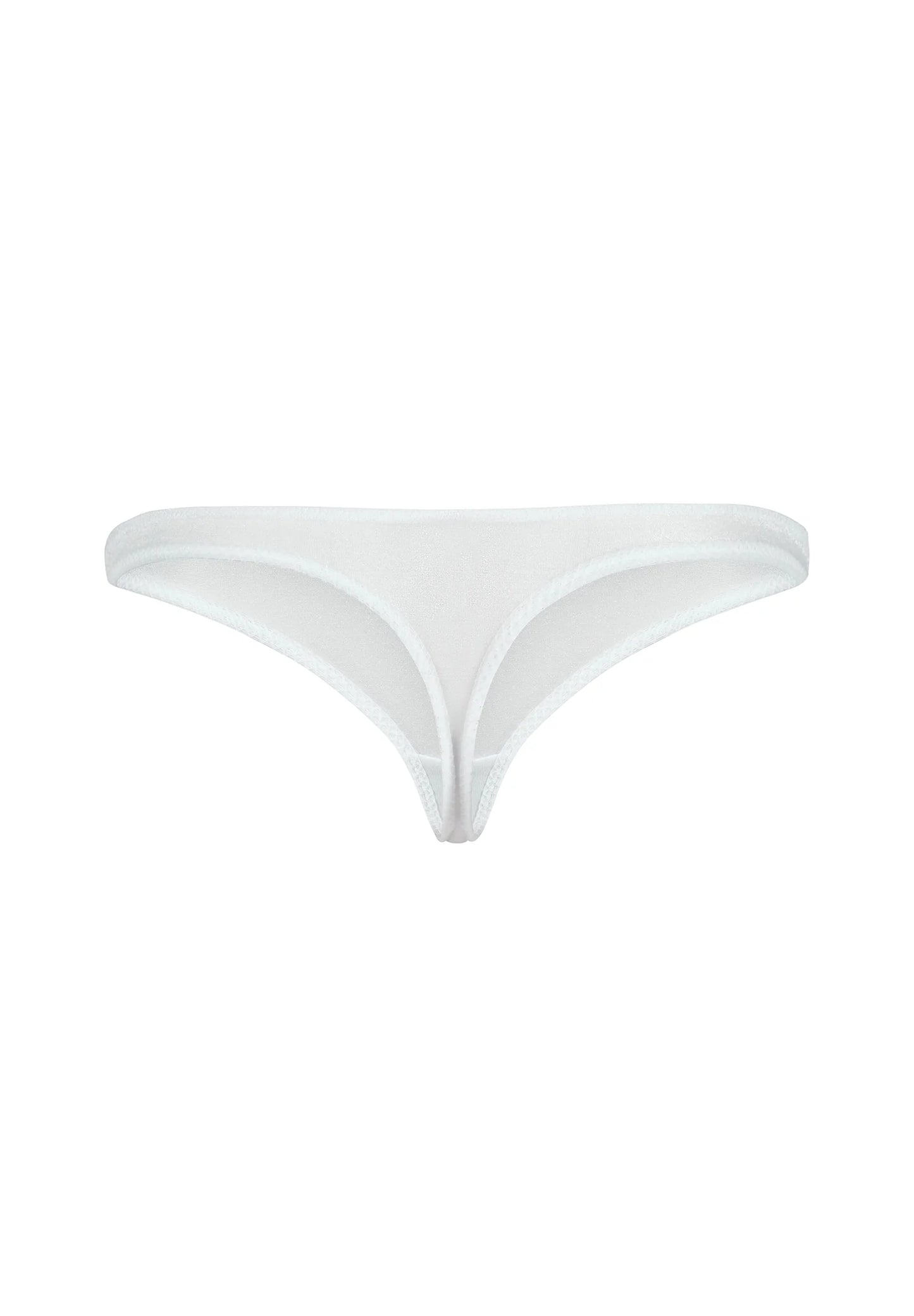 Gossard Glossies White Sheer See Through Thong Panty