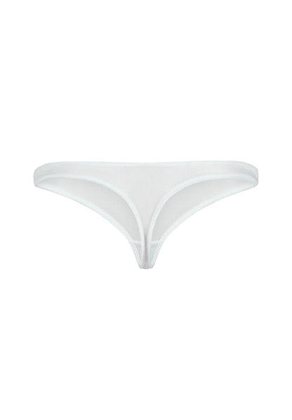 Gossard Glossies White Sheer See Through Thong Panty