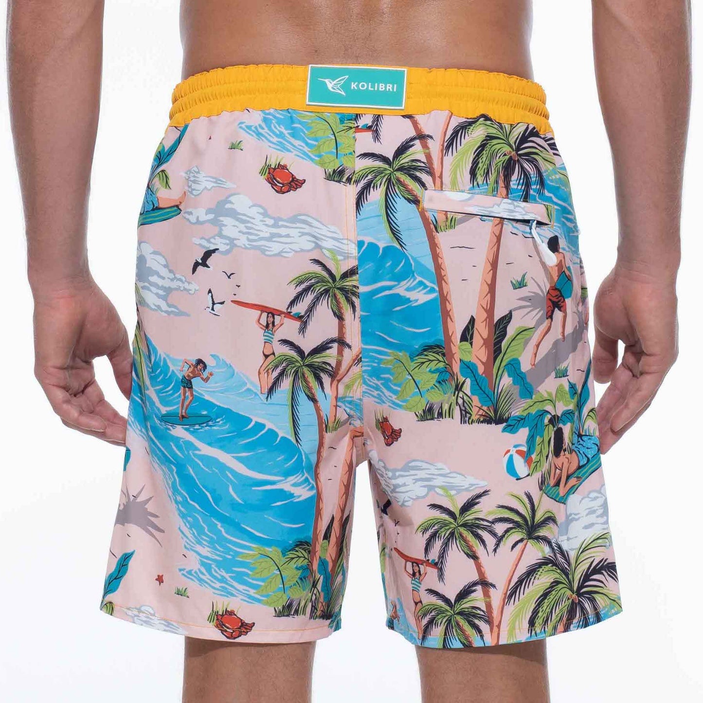 Mens Designer Board Shorts | Island Original Print