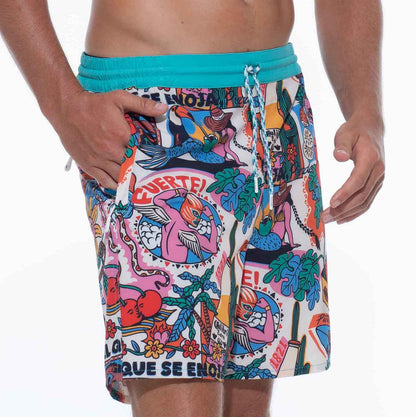 Mens Designer Board Shorts | Fuerte Original Print
