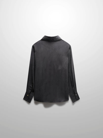 Cupro Blouse-Grey by Hailey