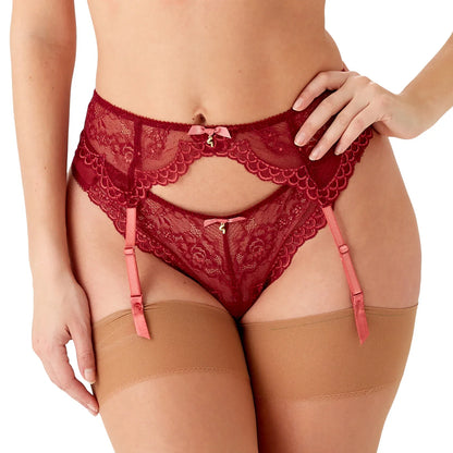 Gossard Superboost Lace Raspberry Sorbet Garter Belt