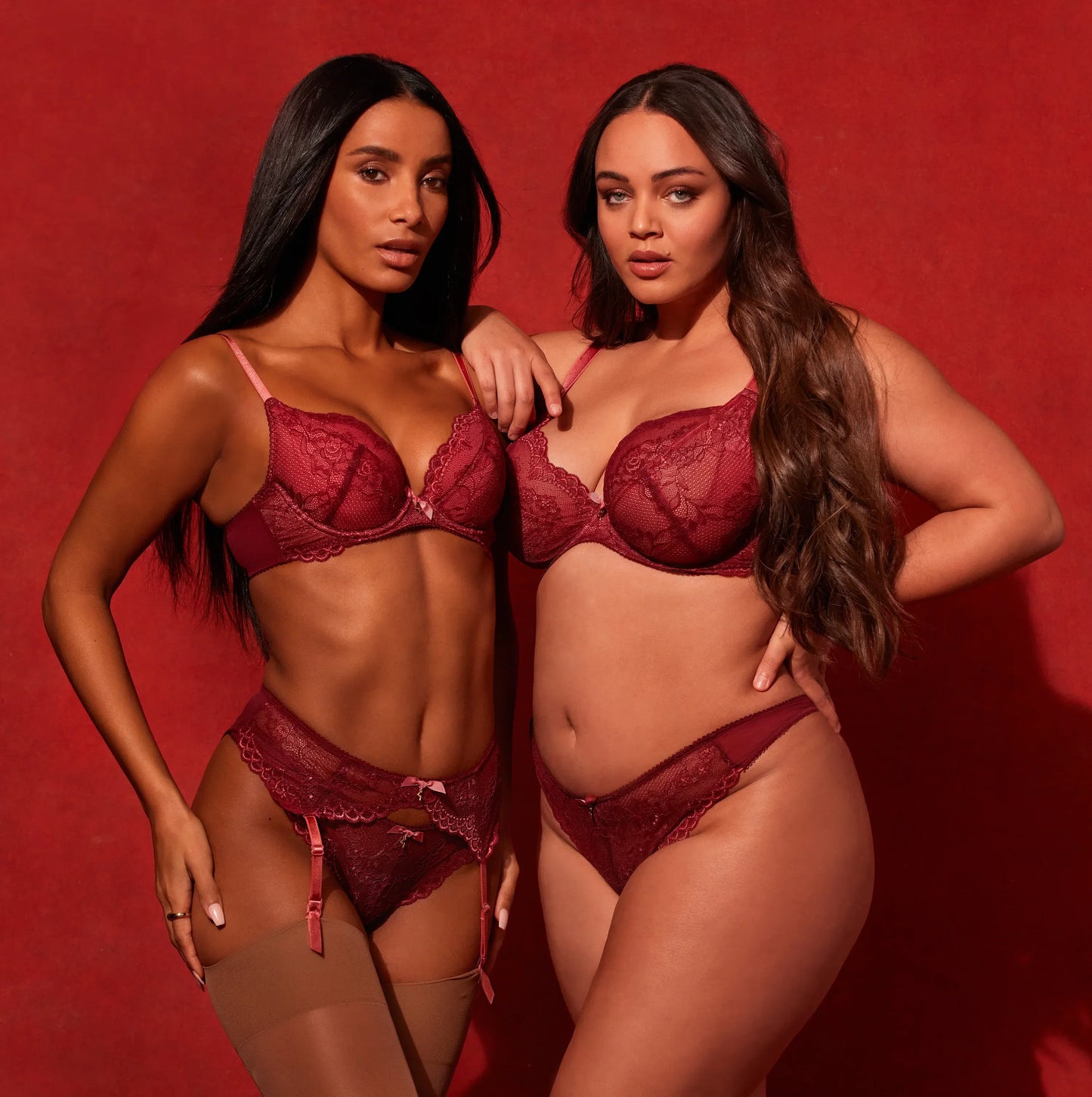 Gossard Superboost Lace Raspberry Sorbet Garter Belt
