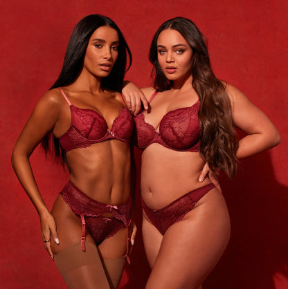 Gossard Superboost Lace Raspberry Sorbet Garter Belt