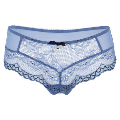 Gossard Superboost Lace Moonlight Blue Sheer Shorts Panty