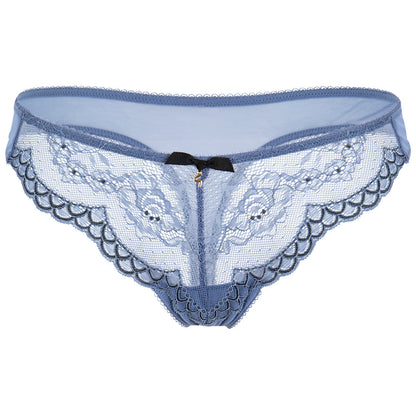 Gossard Superboost Lace Moonlight Blue Sheer Thong Panty