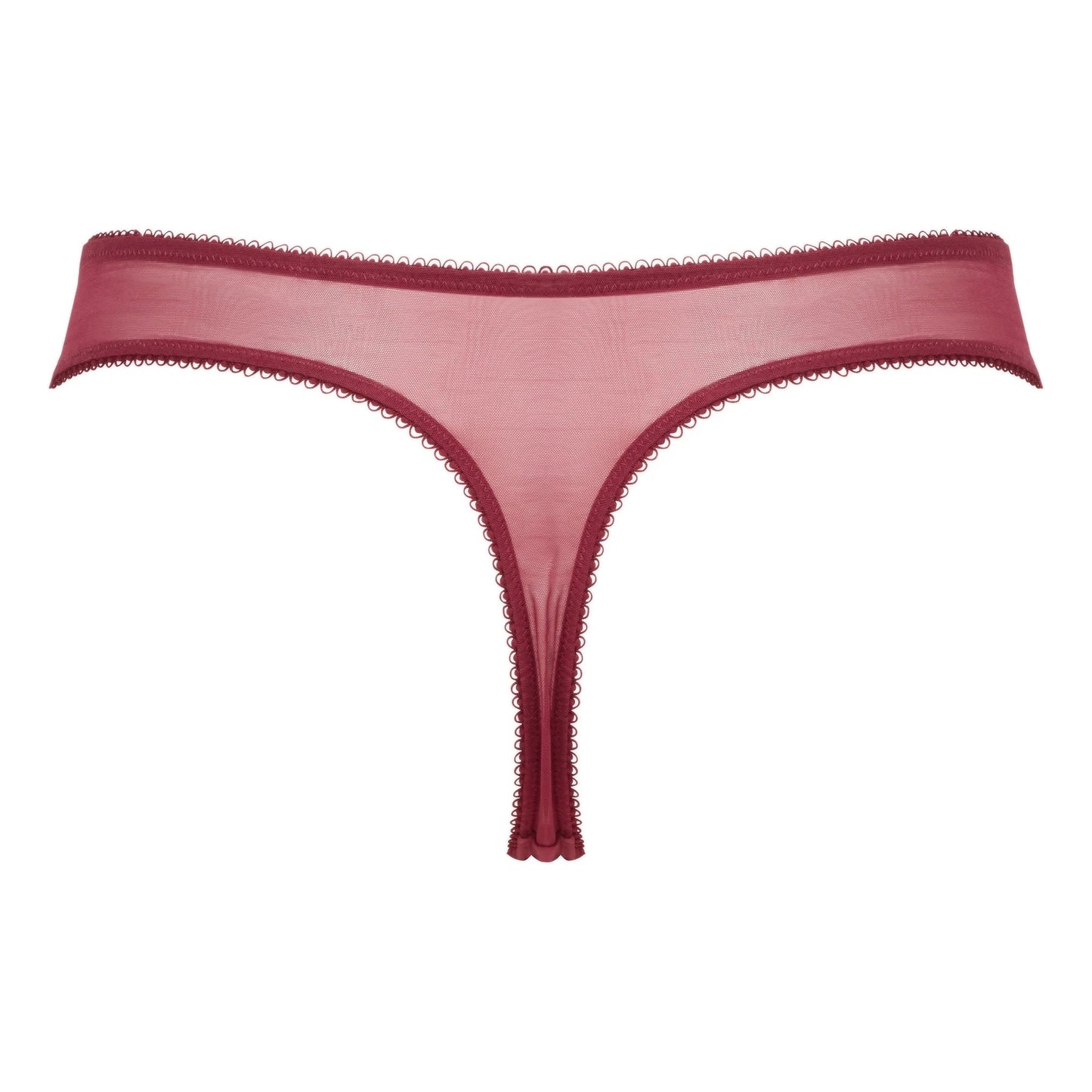 Gossard Superboost Lace Raspberry Sorbet Sheer Thong Panty