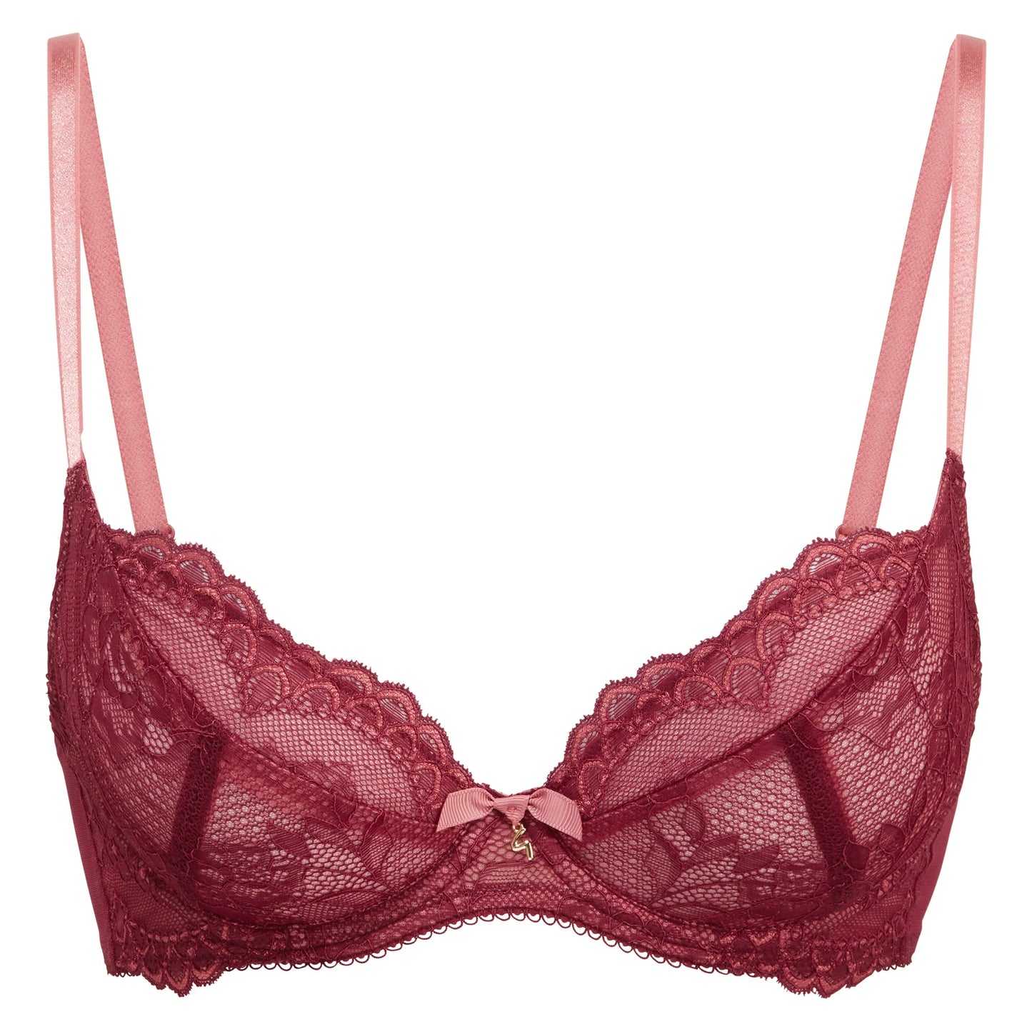 Gossard Superboost Lace Plunge Bra Cranberry/Raspberry Sorbet