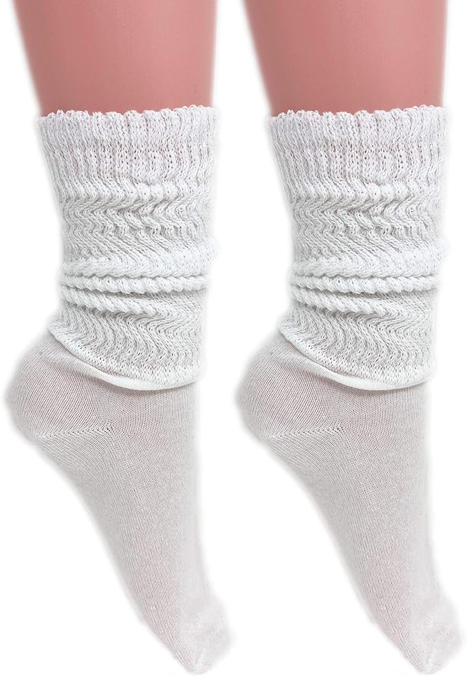 Women's Cotton Lightweight Slouch Socks – Extra Thin, 2 Pairs, Size 9-11 | Soft & Breathable-5