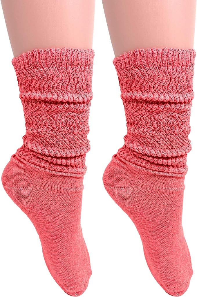 Women's Cotton Lightweight Slouch Socks – Extra Thin, 2 Pairs, Size 9-11 | Soft & Breathable-1