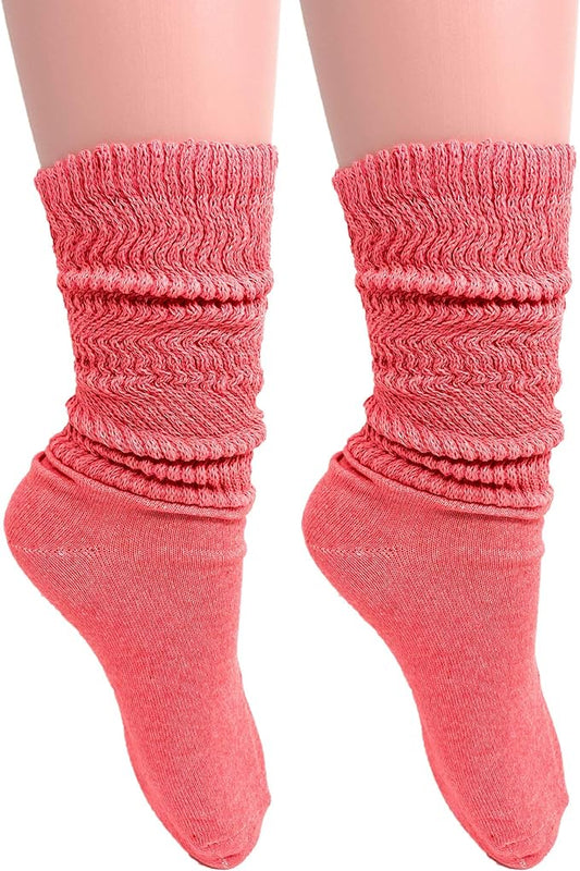 Women's Cotton Lightweight Slouch Socks – Extra Thin, 2 Pairs, Size 9-11 | Soft & Breathable-1