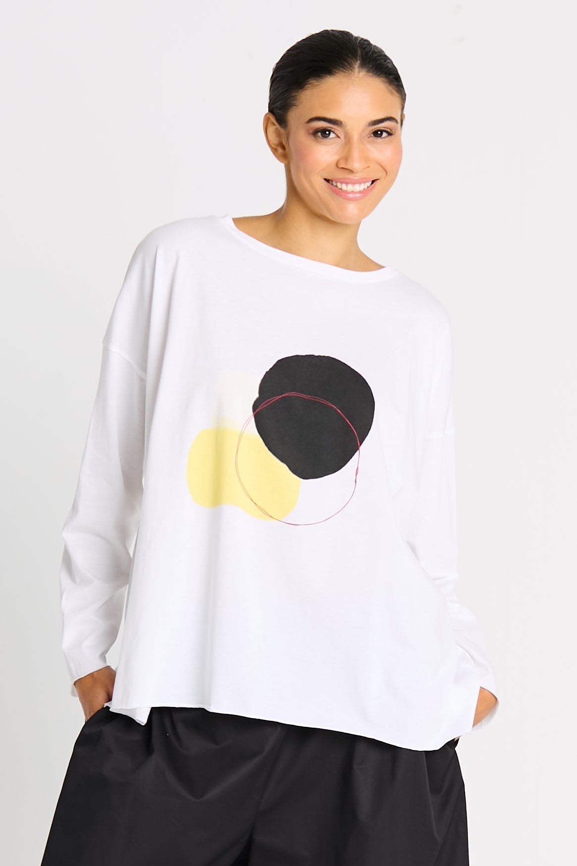 Pima Cotton "Solar" Luxury Boxy Tee - As Shown