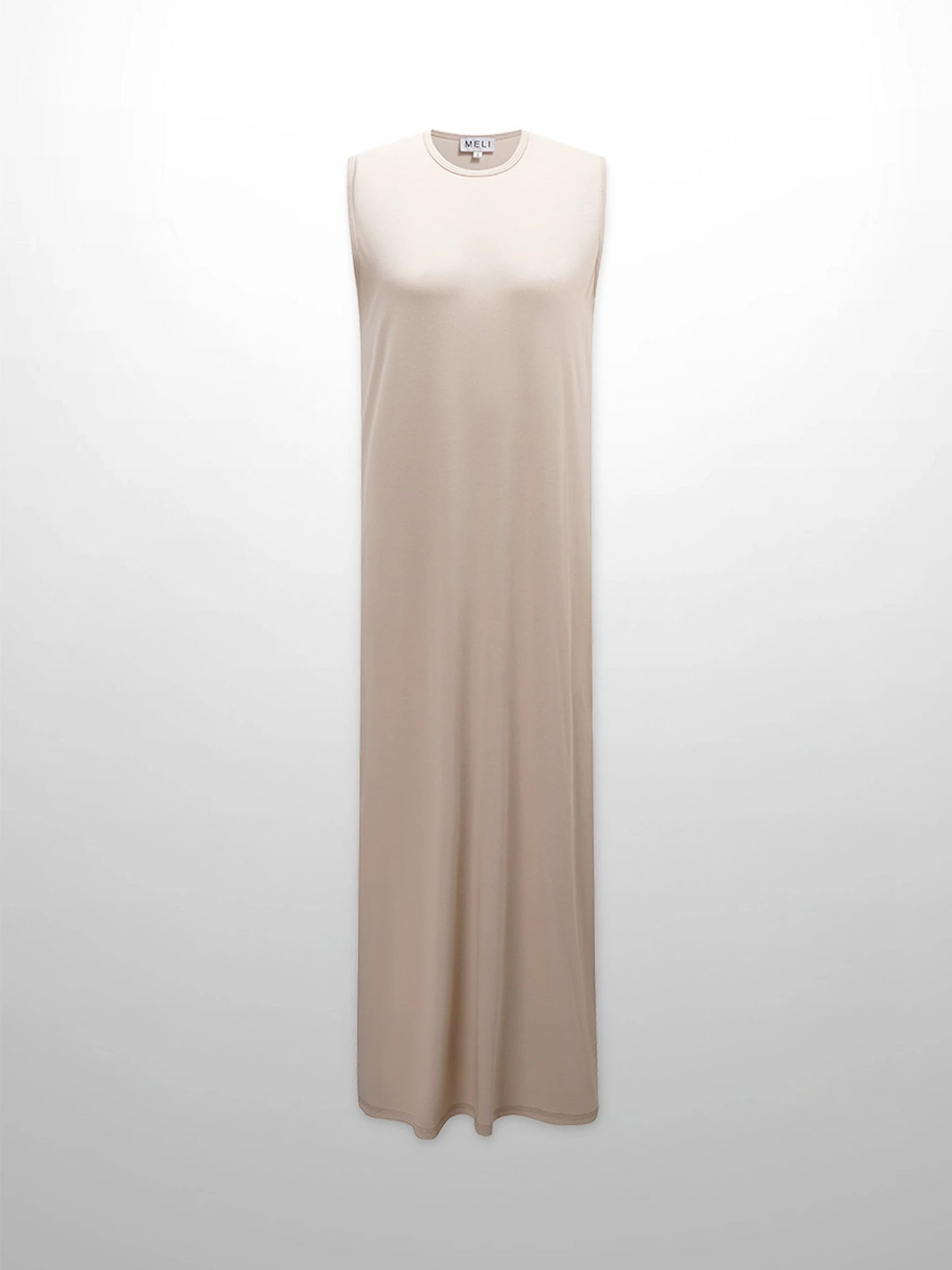 Basic T-Shirt Slip Dress-Tan by MELI