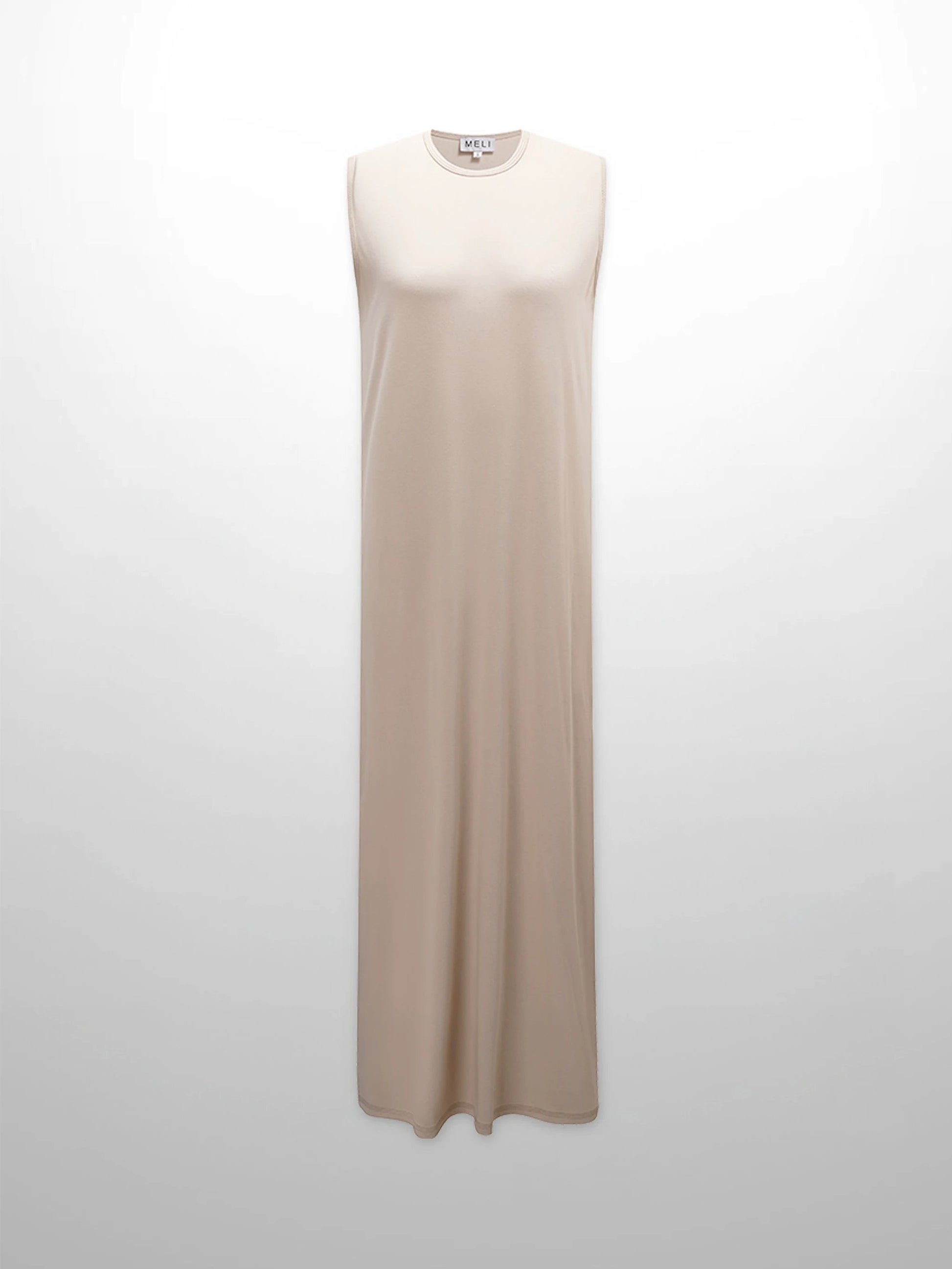 Basic T-Shirt Slip Dress-Tan by MELI