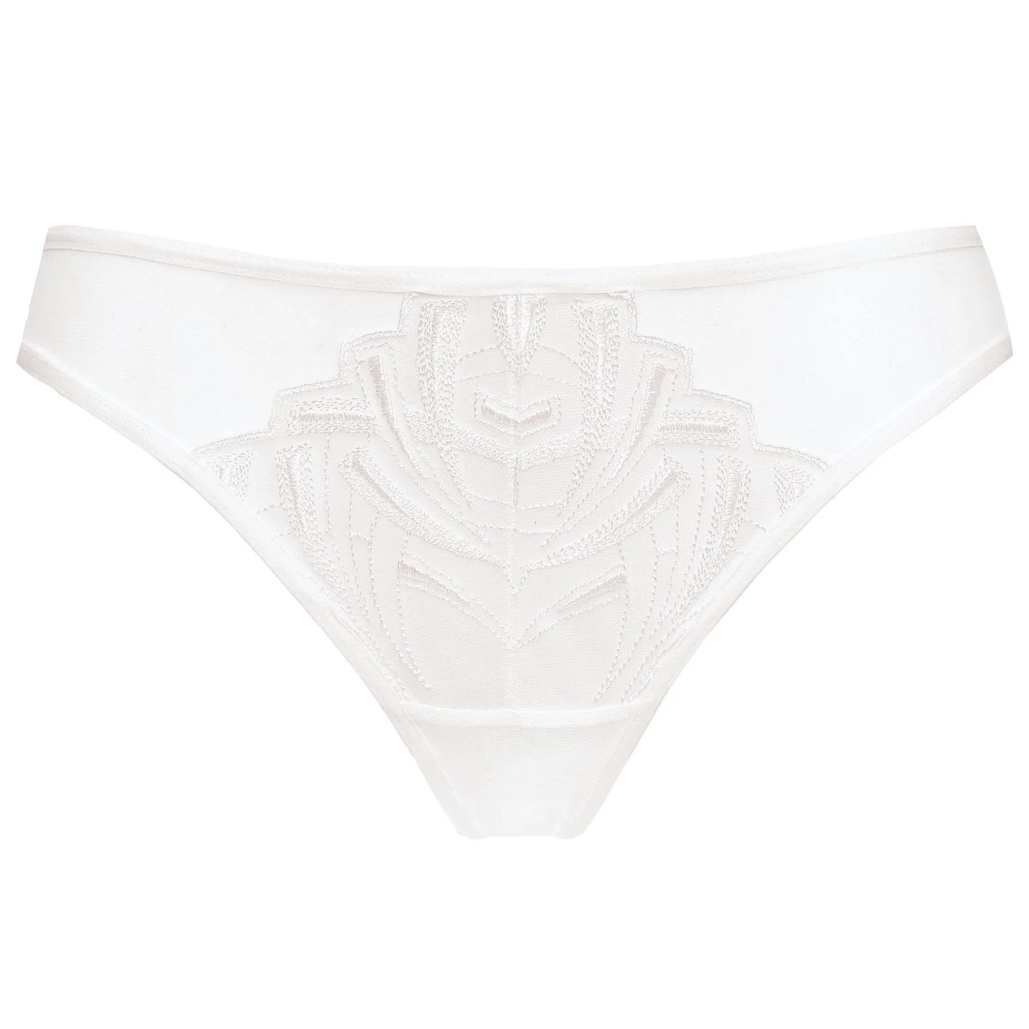 Gorteks Angel Sheer Mesh Embroidery Thong Panty